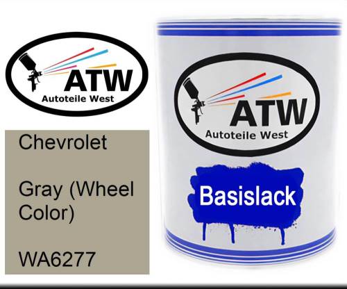 Chevrolet, Gray (Wheel Color), WA6277: 1L Lackdose, von ATW Autoteile West.